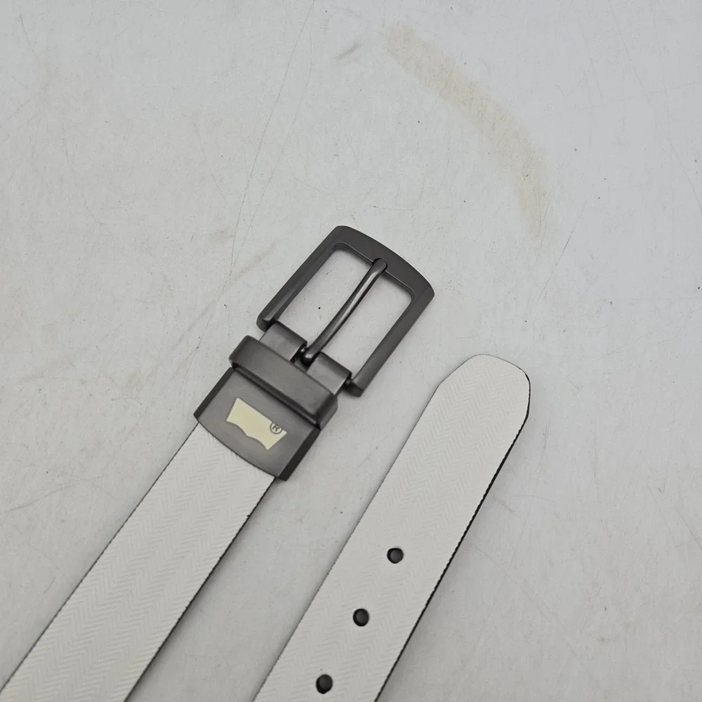 Levi's Belt White Black Reversible Syn Leather Mens 28 Black Buckle NWOT